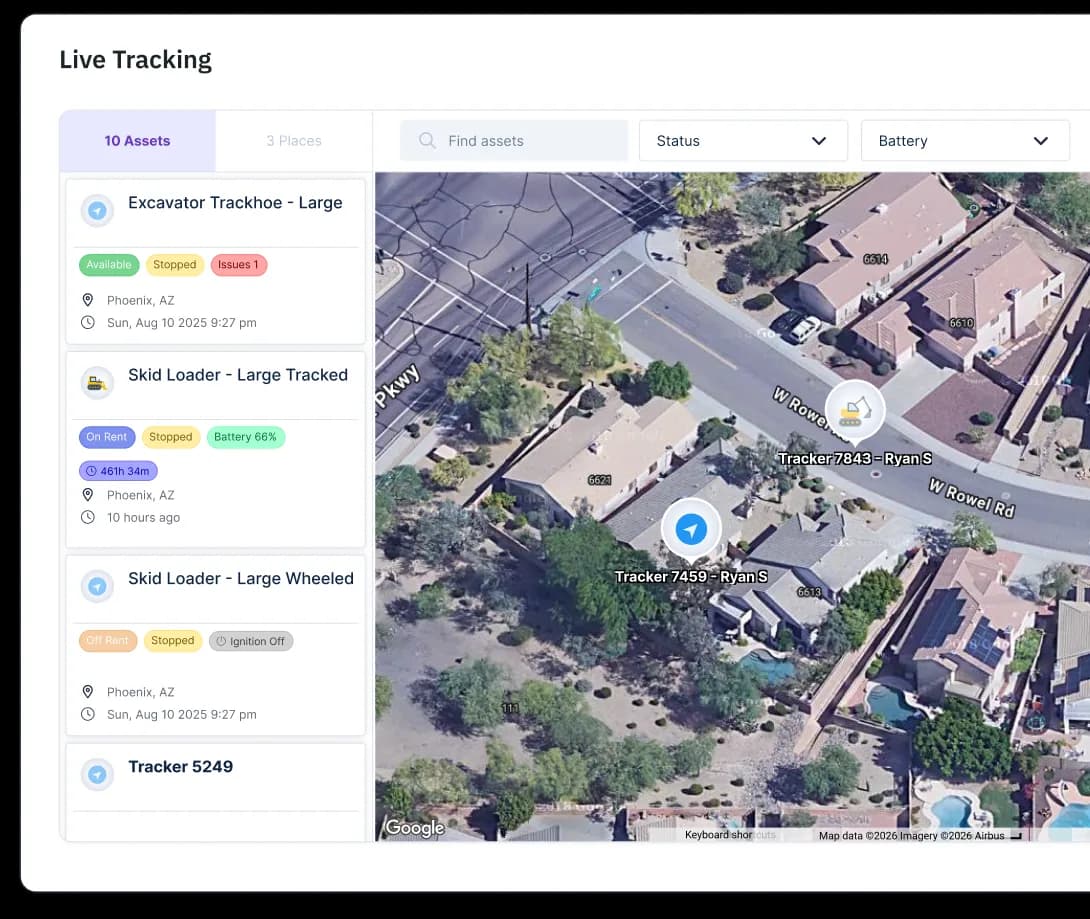GPS tracking in Quipli.
