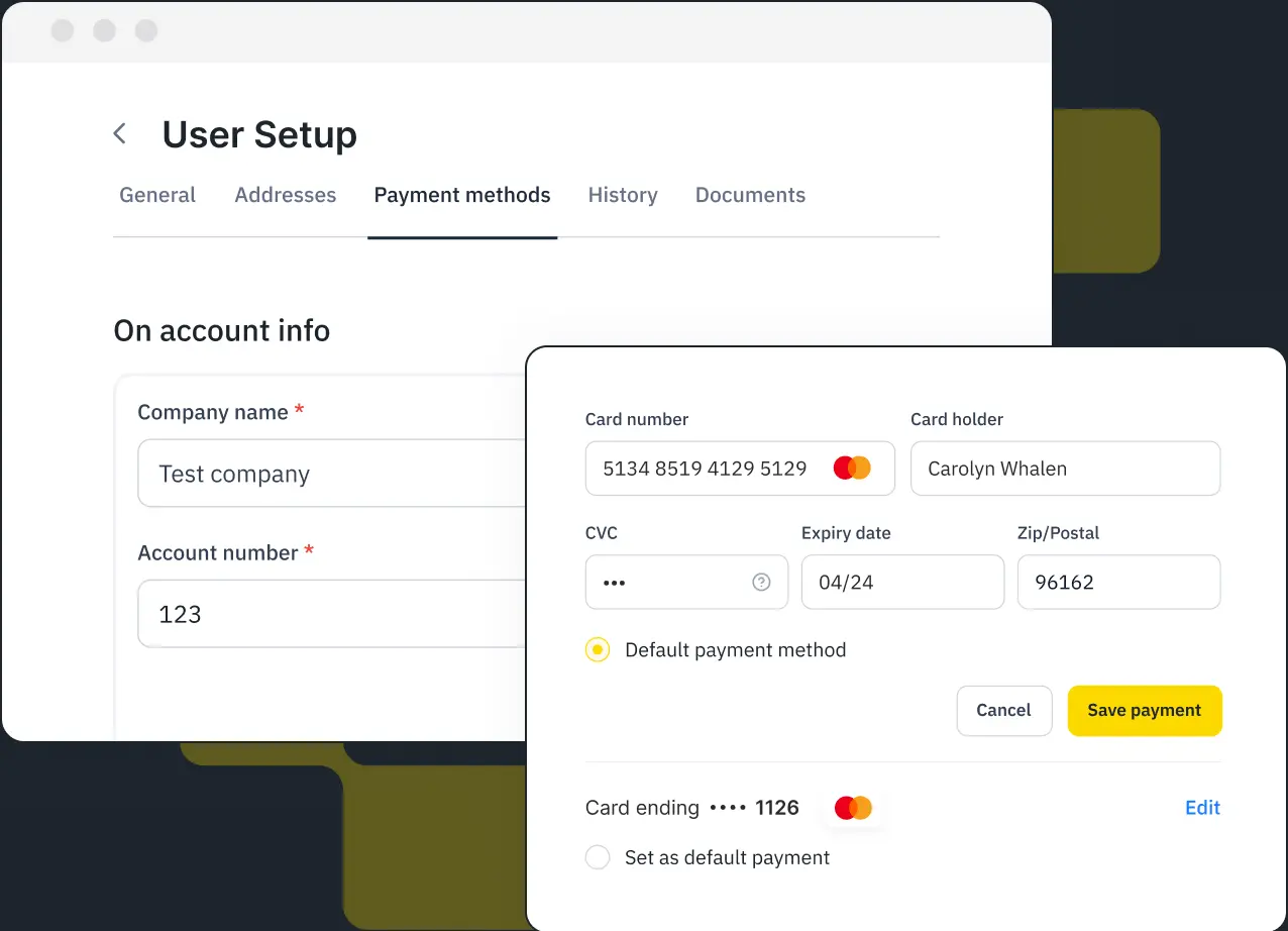 User Setup