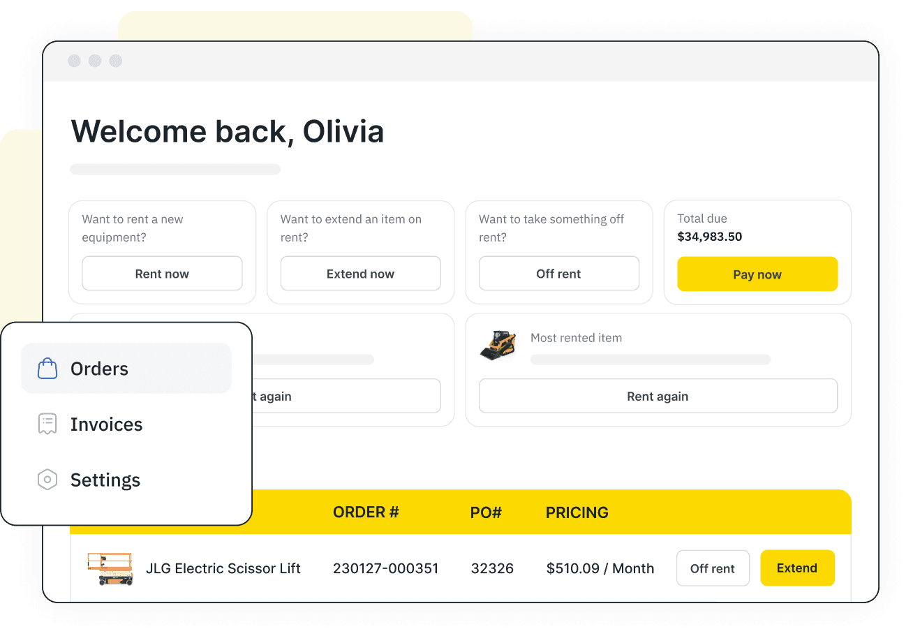 Complete order management at your customers' fingertips