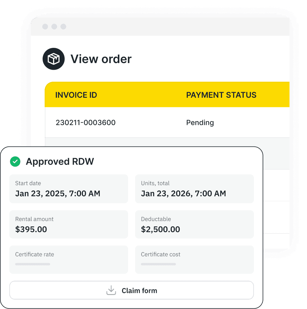 Protect your rental assets with <em>one-click damage waivers</em>