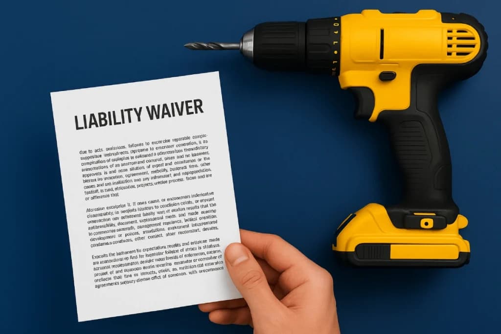 Rental liability waiver and template for operators.